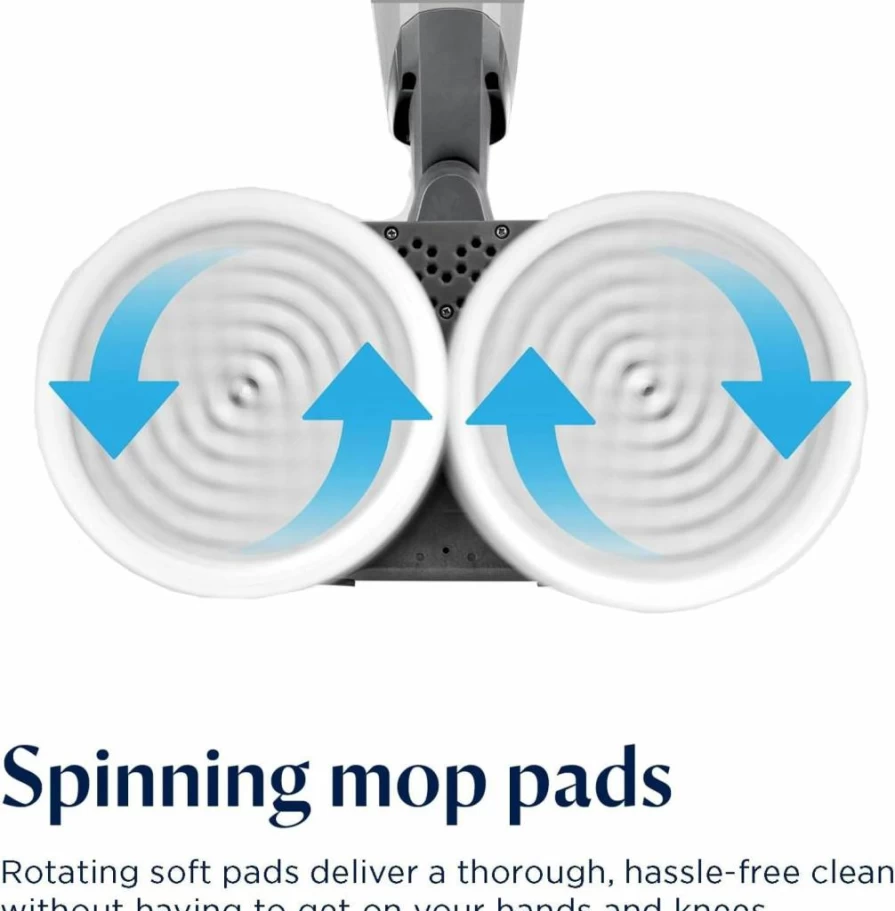 Bissell Spinwave Pet Hard Floor Spin Mop Cleaner 20399 with Washable Pads for Sealed Floors - Corded Electric Mop for Tile, Wood, Laminate