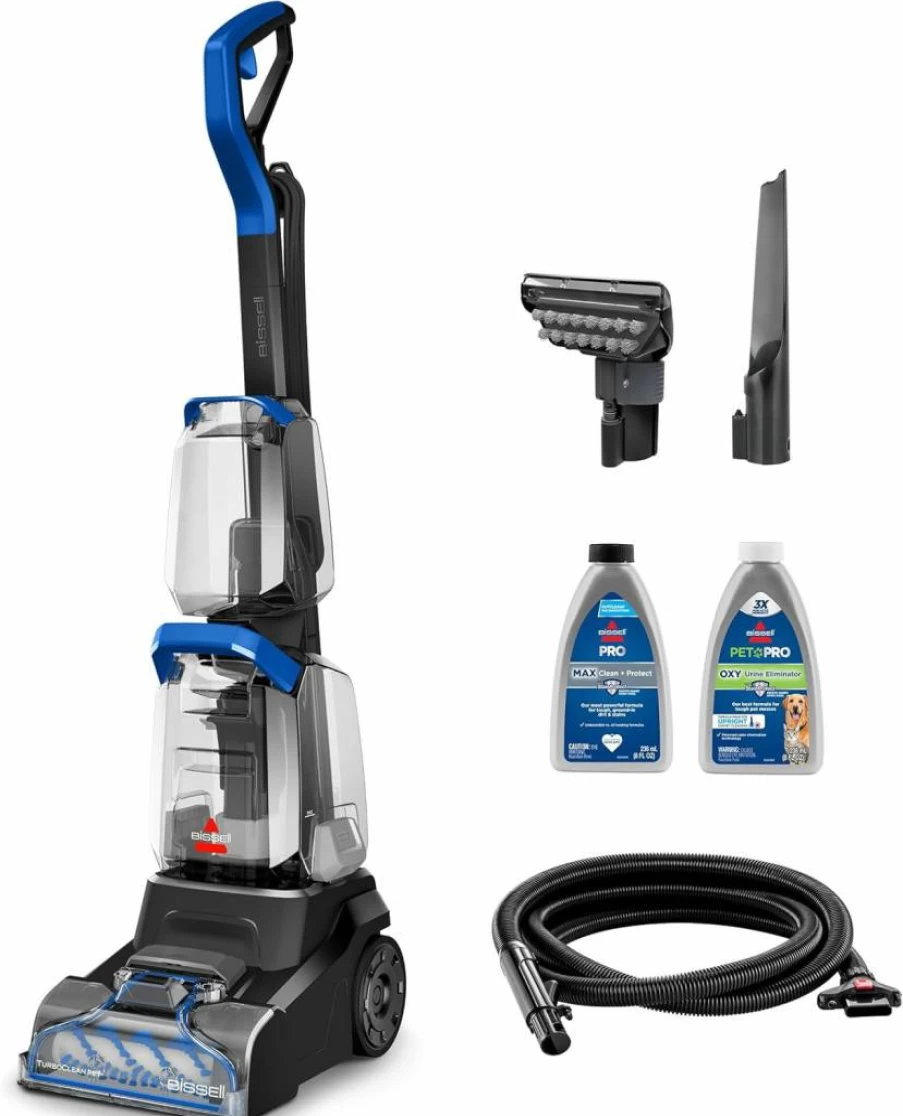 Bissell ProMax 3952 Turboclean Upright Carpet Cleaner with Oxy Urine Eliminator Formula - Deep Cleaning & Stain Protection for Carpets
